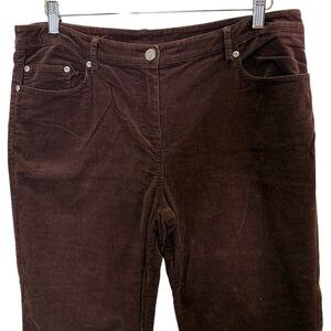 Lilly Pulitzer Women’s Chocoalte Brown Corduroy Bootcut Pants sz 10